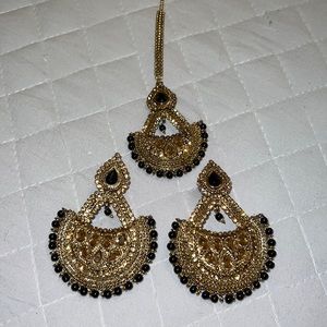 Pakistani/ Indian/ desi earrings and tikka